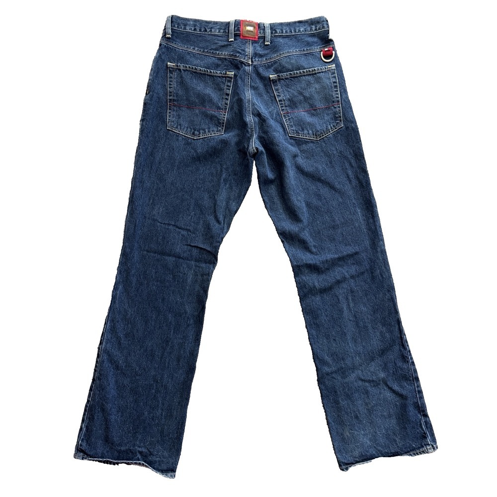 vintage Y2K 2002 Tommy Hilfiger denim jeans wide leg loose baggy 34 x 34